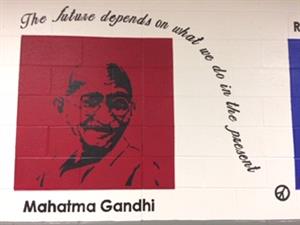 Ghandi mural 